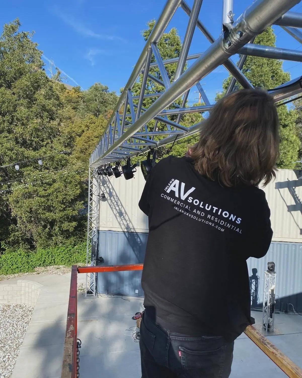 Inland AV technician on site